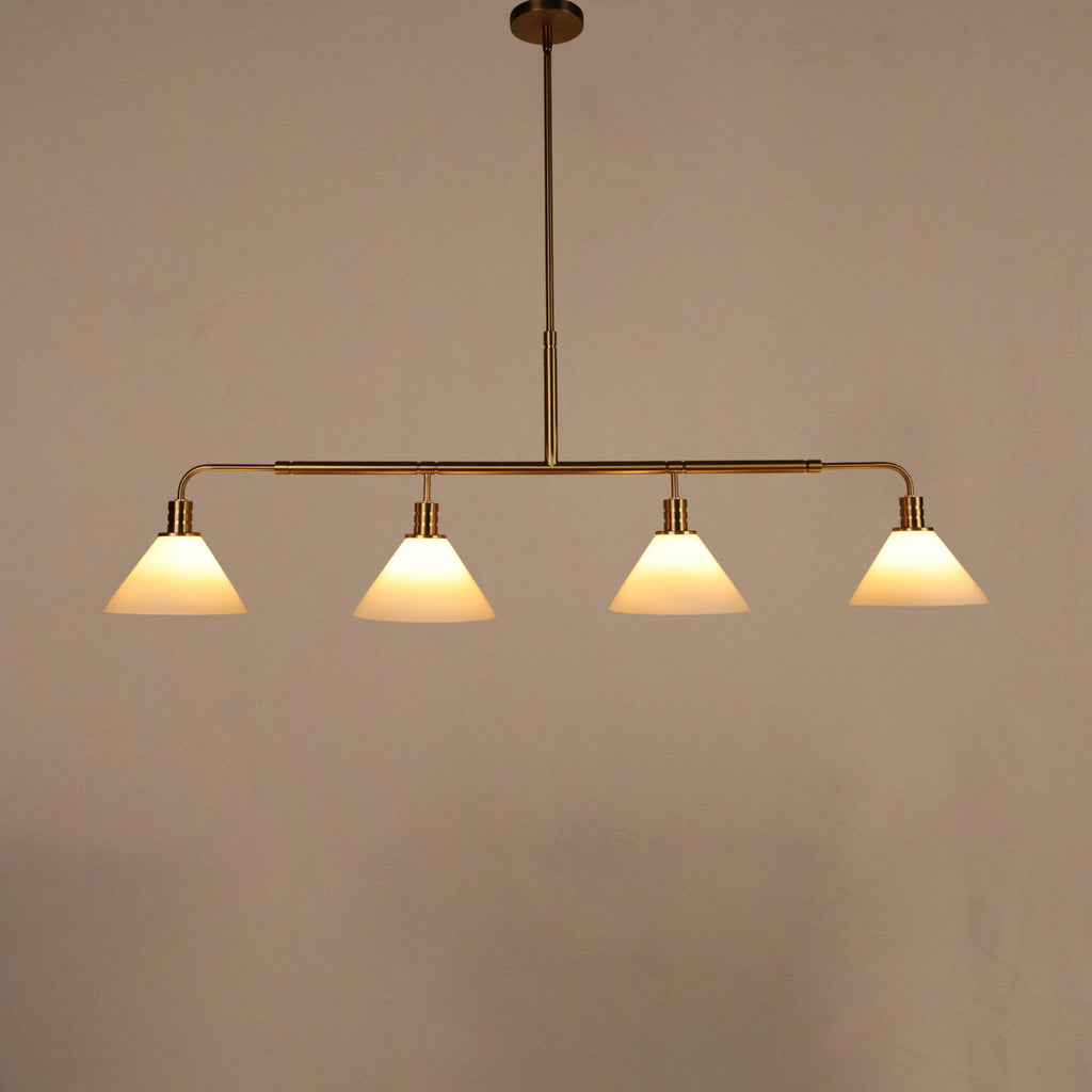 Silas Milke Glass Linear Chandelier
