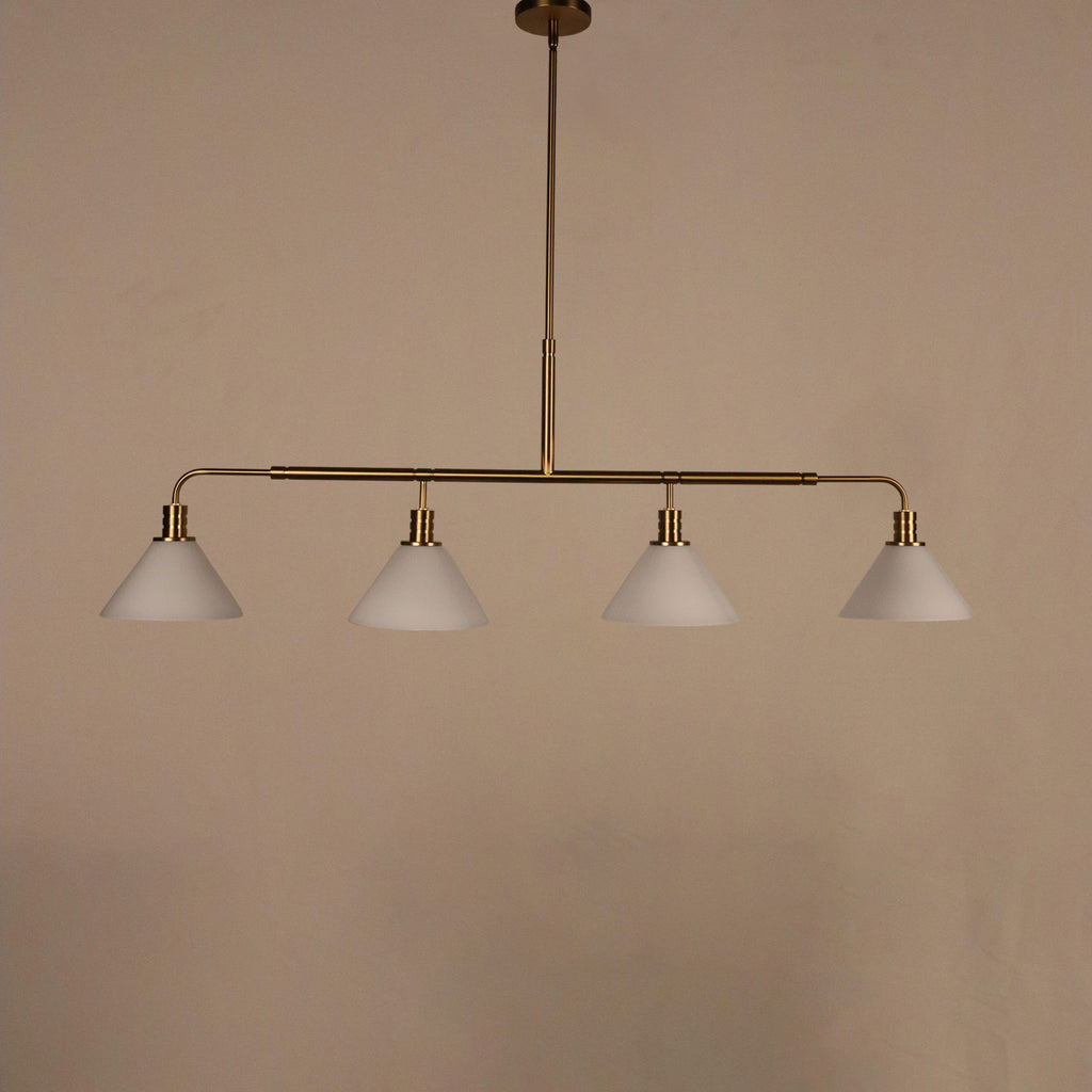 Silas Milke Glass Linear Chandelier